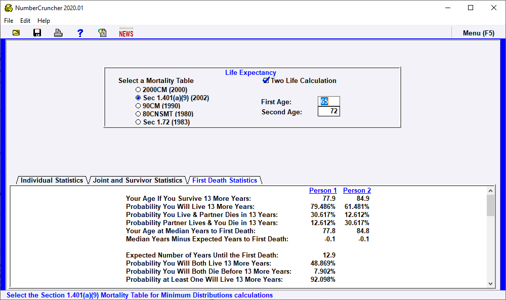 Actuarial Tables Irs Two Birds Home